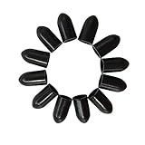 50パックのポアスポットキャップポアラーカバー酒瓶の瓶のスパウトダストプロテクションの酒瓶、黒