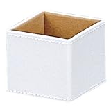 大橋新治商店 フラワーアレンジメントにも フェイクレザーベースSS・ホワイト 8×8×7cm 51-401
