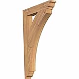 Ekena Millwork bkt04 X 18 X 18thr01rdf Thorton Traditional ROUGH SAWNブラケット 24"D x 36"H BKT04X24X36TH