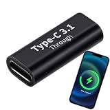 USB C アダプター - USB メス - メス アダプター | 10GBbps レートの高速充電アダプター | USB C メス - メス アダプター |タイプ C メス - メス | USB タイプ C アダプター | USB-USBアダプター急速充電