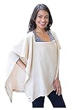 Poncho Baby (ポンチョベビー) オーガニックコットン100％ ポンチョ型 授乳用ケープ (スクエアタイプ, ベージュ)