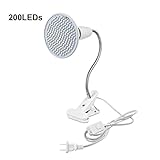 植物育成ライト AIMENGTE 25W 200LED E27/E26 種子 植物 室内栽培ランプ 日照不足解消 360度回転 高さ調整 低消費 長寿命 防水IP65 水槽照明 観葉植物 園芸 ガーデ