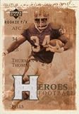 サーマン・トーマス/Thurman Thomas 2001 Upper Deck Rookie F/X Heroes of Football Jersey