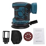 Weytoll 21V コードレスサンダー 5インチ 電動オービタルサンダー 3段階速度調整 集塵システム付き 木工用