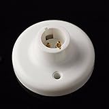 B22 screw light bulb white socket holder lamp connecter