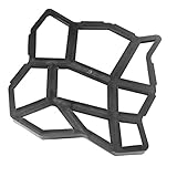 Flameer 舗装金型　3種選択　パス舗装　庭園 道路 成形 DIY ガーデニング　セメント レンガ モールド　プラスチック 再利用可能　ブラック - ＃3：43x 42.5x 4cm