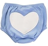 オルル (OLULU） ベビー服 ハート おむつカバー オムツカバー ブルマ 赤ちゃん ベビー 606g041(90,ブルー)