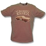 Dukes of Essex Vintage Wash Tシャツ、カラーブラウン L ブラウン