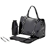 OiOi Tote Diaper Bag - Patent Leather Jet by OiOi [並行輸入品]