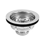 Oatey db1120 Dearborn真鍮DeepロックカップシンクバスケットStrainer with Rubber Stopper Andスナップインバスケット