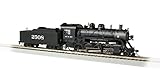 Bachmann Baldwin 2 – 8-0 DCC Sound Value Equipped locomotive-santa FE # 2508 Hoスケール、Prototypicalブラック