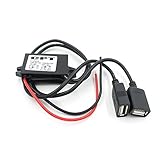 Hommy デュアルUSB DC-DCコンバータモジュール　カー　12V　→　5V3A15W電源アダプタ
