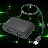 sikind N64 コントローラー アダプター サポート ターボ ワイヤレス USB アダプター 2 ポート USB ワイヤレス コントローラー アダプター ラグなし プラグアンドプレイ スイッチ/OLED モデル用