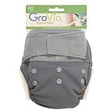 GroVia Hybrid Hook/Loop Shell Diaper, Cloud, One Size (Discontinued by Manufacturer) by GroVia [並行輸入