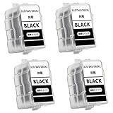 BC-310/BC-345/BC-365共通(BK ブラック)【4本セット】キャノン用 詰め替えインク 大容量 補充用 対応機種：MP493/MP490/MP480/MP280/MP270/MX420/MX350/iP2700/TS3130S/TS3130/TS203/TR4530/TS3330/TS3530
