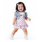 SOPOベビーガールズ可愛い服装2点セットドット柄ワンピース&ジャケット9 – 24 m カラー: ピンク