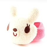 シシュノン がらがら ニギニギ リスト リング うさぎ 日本製 16.5cm 中ピンク