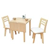 伸縮式 ダイニングテーブルセット 折りたたみ 3点 meri90bata-3-hop371 kent 伸長 伸張 バタフライテーブル 回転椅子