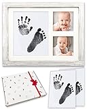 RIMINA ベビーフレーム 手形 足型 北欧 木製 ベビーフォトフレーム フォトフレーム 赤ちゃん プレゼント (インクパッドなし)