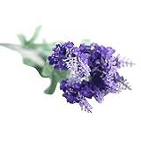MIOIM ラベンダー lavender造花 インテリア造花 お祝い 結婚式ブケ 5pcs (パープル＃2)