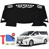 Rasya ダッシュボードマット アルファード30系 前期/後期 ダッシュマット ヴェルファイア30系 前期/後期 ダッシュボードカバー ALPHARD 30 VELLFIRE 30 車種専用設計 ダッシュボード 保護マット 日焼け防止 反射防止 劣化防止 ヴェルファイア/アルファード30 カスタムパーツ アクセサリー 内装パーツ (トヨタ VELLFIRE ALPHARD 30系)