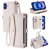 ZAZ for OPPO Reno11Aケース oppoReno11A オッポリノ11A 手帳型 手帳タイプ カバー PUレザー カードポケット カード収納 サイドポケット スタンド機能 ショルダーストラップ クリーム or-LCK-WH-X570
