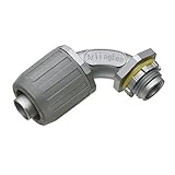 Arlington LT9050-5 90-Degree 1/2-Inch Liquid Tight Metallic Conduit Connector, 5-Pack [並行輸入品]