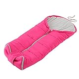 LOWYA （ロウヤ） ふかふか あったか フットマフ ベビーカー ダウン 内側 フリース 洗える 防寒 ピンク