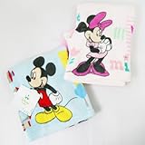 Disney ディズニー ミッキー ミニー ベビーブランケット 75×77cm ミニー(ピンク)