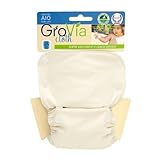GroVia Organic Cloth AIO Diaper, Vanilla (Discontinued by Manufacturer) by The Natural Baby Company 