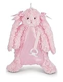 Bearington Baby PACIFIER PET Plush Animal with Pacifier Tether and Pouch (Pink Cottontail Bunny) by 