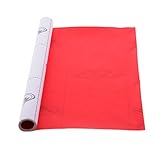 KOZEEY 127x30cm　自動車用　炭素繊維　ビニール　カーラップステッカー　デカールフィルム　シート　4色 - 赤