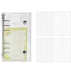 A6 シール帳 透明手帳 クリアカバー リング手帳 軽量 持ち運び便利 シンプルおしゃれ デコレーション自由 シールデコ対応 学生・女性向け コンパクトスケジュール帳 196x135mm【20枚リフィル付き】シール収納 推し活グッズ