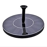 SIKIWIND 庭にミニソーラーエネルギー揚水噴水装置7V/1.4W 200L/h 交換ノズル4個付き 高さ 35--65cm 外部電源を必要ない