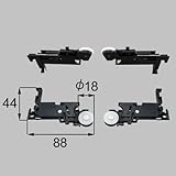 LIXIL部品 新日軽ブランド部品 ドア・引戸・内装材・滑車：網戸用下戸車[S8LC1082] ブラック[S8LC1082]