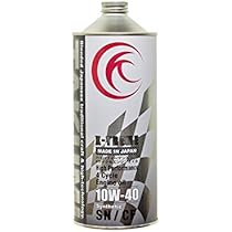 Amazon | エンジンオイル 4L 10W-40 化学合成油 合成油 PAO+HIVI