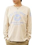 [ジーンズバグ] ロンＴ U.S. AIR FORCE CA オリジナル エアフォース プリント 長袖 Tシャツ メンズ レディース LRT-CA ＸＳ サンドベージュ（545）