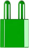 Pinblock Single Color PB201513 Building Kit (100 Piece) 5.35 Green [並行輸入品]