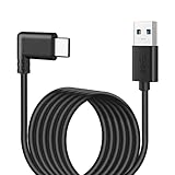 USB 3.0 Type C ケーブル L字 4m LpoieJun 【 USB 3.2 (Gen1) 規格対応 】USB-C & USB-A ケーブル 5Gbps 高速データ転送 3A急速充電 スマートフォン/タブレット/ゲーム機のタイプｃ機種に対応 (4m - PVC素材)