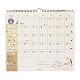 ミドリ 2025年 カレンダー 壁掛け L ネコ柄 31325006