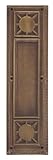 BRASS Accents A04-P7200-486 Nantucket 3-.75 in. x 13-.87 in. Push Plate Aged Brass