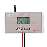 Sun YOBA PWMソーラーパネルバッテリーレギュレーター充電コントローラー 30A 12V/24Vオートスイッチ