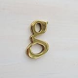 ゴージャスに輝く! 真鍮アルファベット g