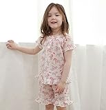 【あるこんたるこん】 オーガニックコットン ベビー キッズ ルームウェア ピンクポニー 女の子 パジャマ ガーゼ (80)