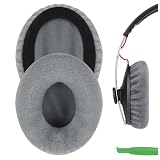 Geekria イヤーパッド Comfort 互換性 パッド ゼンハイザー Sennheiser Momentum On-Ear, Momentum 2.0 On-Ear, Momentum 2.0 On-Ear Wireless, HD1 On-Ear ヘッドホンに対応 パッド イヤー/イヤーカップ (ベロア/グレー)
