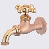 立水栓/水栓柱に取付け ガーデニング万能蛇口(鋳肌)十文字