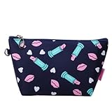 Nckoo 化粧ポーチ　コスメケース　化粧品収納ケース　おしゃれ (紺)