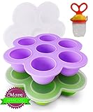 Beezy Beez Baby Food Storage Containers for Freezer with Lids, Set of 2. Best Tray System For Storin