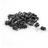 uxcell タクトスイッチ 　瞬間型　触覚　3x6x5mm DIP 　端子　高精度　アクセサリー　47個入り