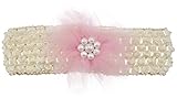 MANDY  ヘアバンド チュチュパールフラワー アイボリー&ライトピンク